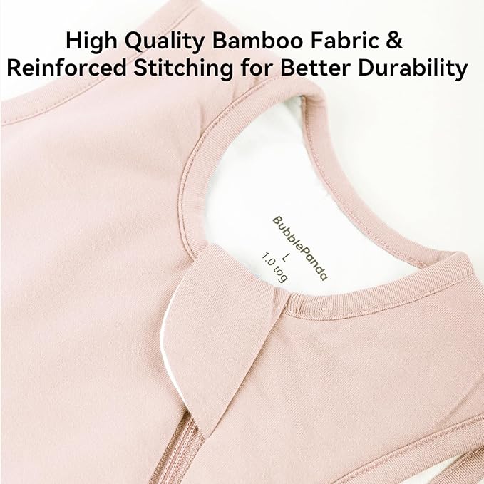 BubblePanda Rayon Made from Bamboo Sleep Sack 18-24 Months 0.5 Tog Soft Lightweight Toddler Sleep Sack 2t for Babies 2-Way Zipper Wearable Blanket Baby 18 Months
