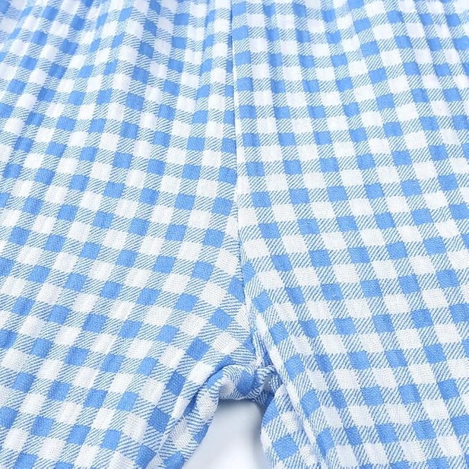 MYGBCPJS Baby Boys Girls Cotton Linen Trousers Kids Casual Ankle Pants Loose Long Bloomers