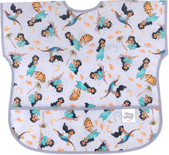 Bumkins Bibs - Toddler Bibs, Waterproof, Large for 1-3 Years, Short Sleeve