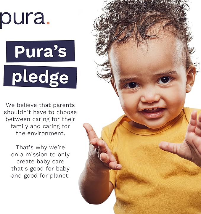 Pura Size 5 Eco-Friendly Diapers (24-35lbs) Totally Chlorine Free (TCF) Hypoallergenic, Soft Organic Cotton, Sustainable Comfort, 12 Hours Leak Protection, Allergy UK,1 Pack of 20 Diapers