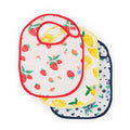 Little Unicorn Premium Classic Bib 3 pack | Adjustable as baby grows | Soft fabric on skin | Great for first time eaters (Berry Lemonade)