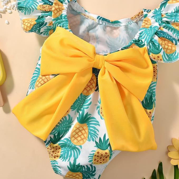Toddler Girl Baby Ruffles Mermaid Fish Scale Swimsuit One Piece Swimwear Bathing Sunsuit