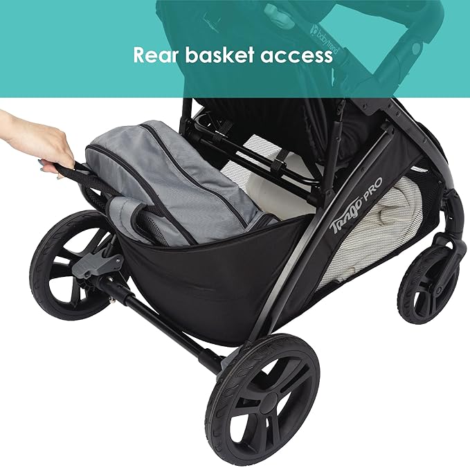 Baby Trend Tango PRO Travel System with Secure-Lift Infant Car Seat, Dash Tan