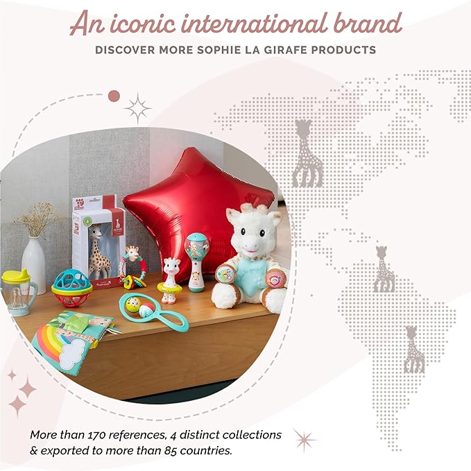 Sophie la girafe Multi-Textured Rattle | Light & Easy to Grasp | Awaken All 5 Senses