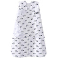 HALO 100% Cotton Sleepsack Swaddle, 3-Way Adjustable Wearable Blanket, TOG 1.5, Navy Hedgehog, Small, 3-6 Months