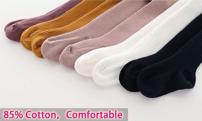 CECORC Baby Girls Tights Toddler Cable Knit Leggings Thick Cotton Infant Stockings Pantyhose 1-10T