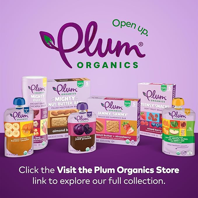 Plum Organics Mighty Morning Organic Toddler Food - Banana, Kiwi, Spinach, Greek Yogurt, and Barley - 4 oz Pouch (Pack of 12) - Organic Fruit and Vegetable Toddler Food Pouch