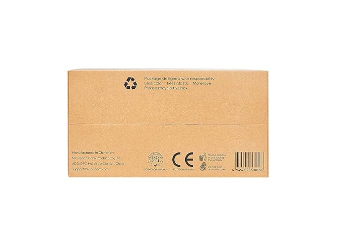 ECO BOOM Diapers, Viscose from Bamboo Diapers, Natural Soft Disposable Nappies for Infant, Size 2 Suitable for 6 to 16lb (Small - 102 Count)