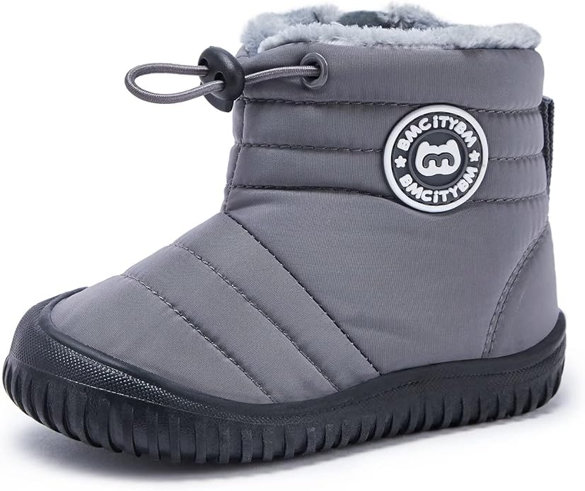 BMCiTYBM Toddler Baby Snow Boots Winter Shoes Boys Girls Cold Weather Baby Faux Fur Shoes
