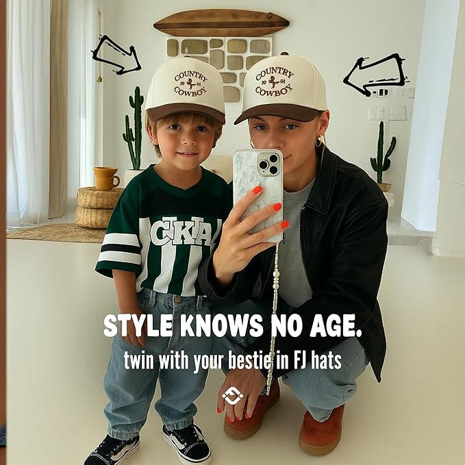 Funky Junque Premium Kids Trucker Hat Vintage Snapback Baseball Cap - Toddler Designs, Infant Sizes