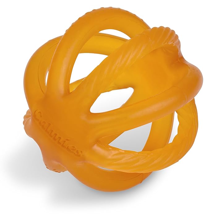 Teether for Babies Without BPA, 100 Percent Natural Rubber Toy for Infants, Plant Based, No Parabens, No PVC, and No Phthalates, Unscented