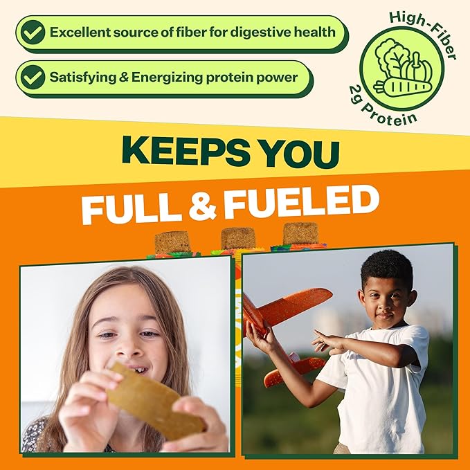 YUMI Organic Breakfast Superbar, Gluten-Free, No Added Sugar, 7+ Vegetables, Soft-Baked Crust, Healthy Snack Bars for Kids, School Safe, Healthy Alternative to Granola Bars or Cereal Bars, Mango (30ct)