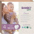 Bambo Nature Hypoallergenic Baby Diapers, Eco-Labelled Sustainable Diapers, Enhanced Leakage Protection, Totally Chlorine-free, Skin Friendly, and Super Absorbent - Size 4 (162 Count)