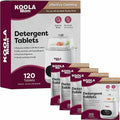 KOOLAMom Baby Bottle Washer Detergent Tablets For Momcozy Baby Breeza & All Bottle Washers - Removes Milk Film & Odor - Non-Toxic, Fragrance-Free Cleaner for Bottles & Pump Parts - 120 Count