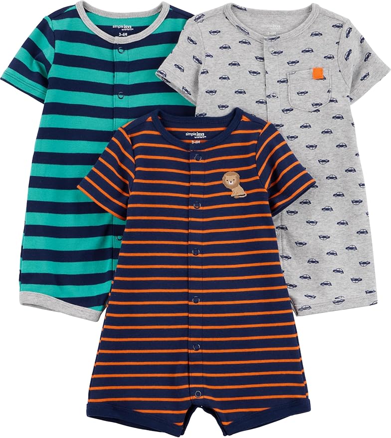 Simple Joys by Carter's Baby 3-Pack Snap-up Rompers