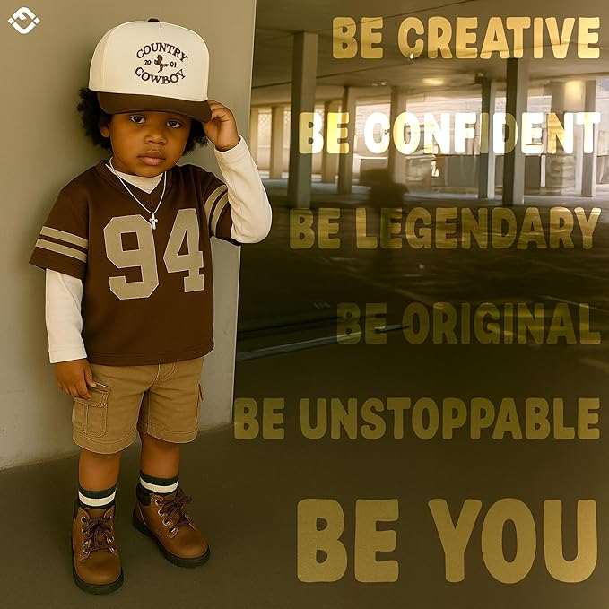 Funky Junque Premium Kids Trucker Hat Vintage Snapback Baseball Cap - Toddler Designs, Infant Sizes