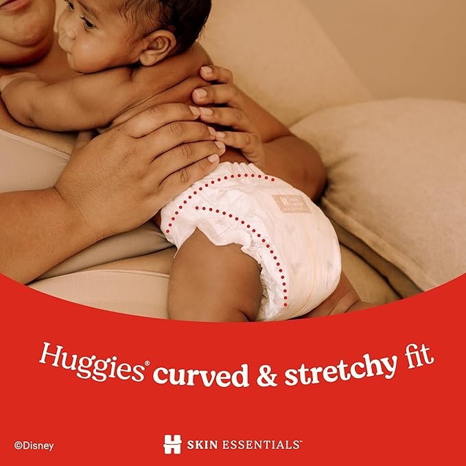 Huggies Size 6 Diapers, Skin Essentials Baby Diapers, Size 6 (35+ lbs), 108 Count (2 Packs of 54), Packaging May Vary