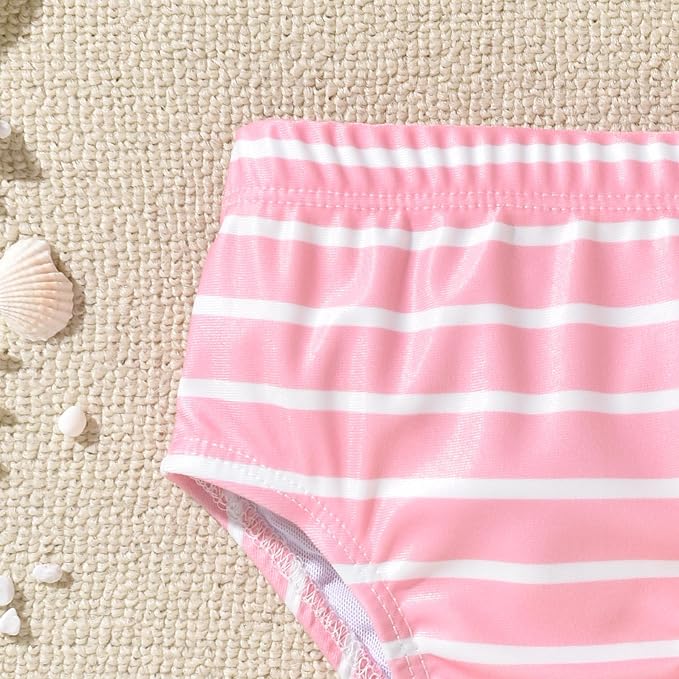 Aalizzwell Toddler Baby Girl Bathing Suit Two Piece Swimsuit Bikini Beach Wear