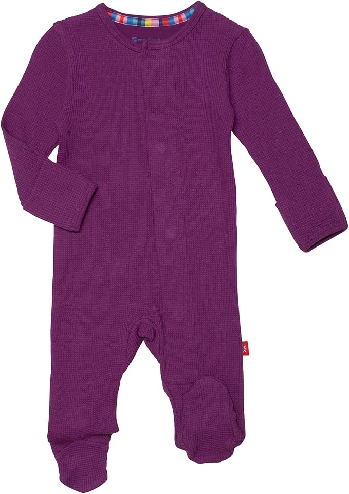 Magnetic Me Girls Modal Magnetic Baby Footie Pajamas | Silky Soft Modal Fabric | Baby Sleepers Available Sizes PRE - 24M