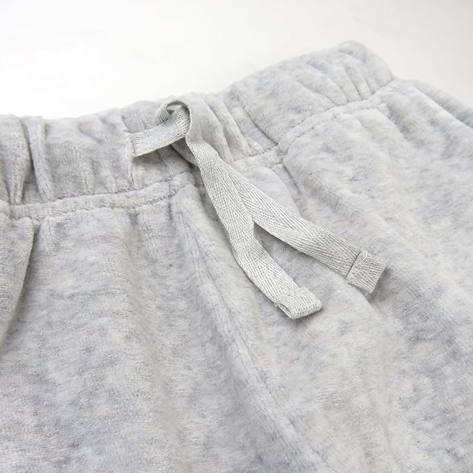 HonestBaby Baby 2-Piece Cozy Velour 100% Organic Cotton Sweatshirt and Jogger Sweatpants Set