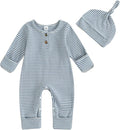Kuriozud Newborn Infant Unisex Baby Boy Girl Clothes Button Romper Jumpsuit Basic One Piece Outfits