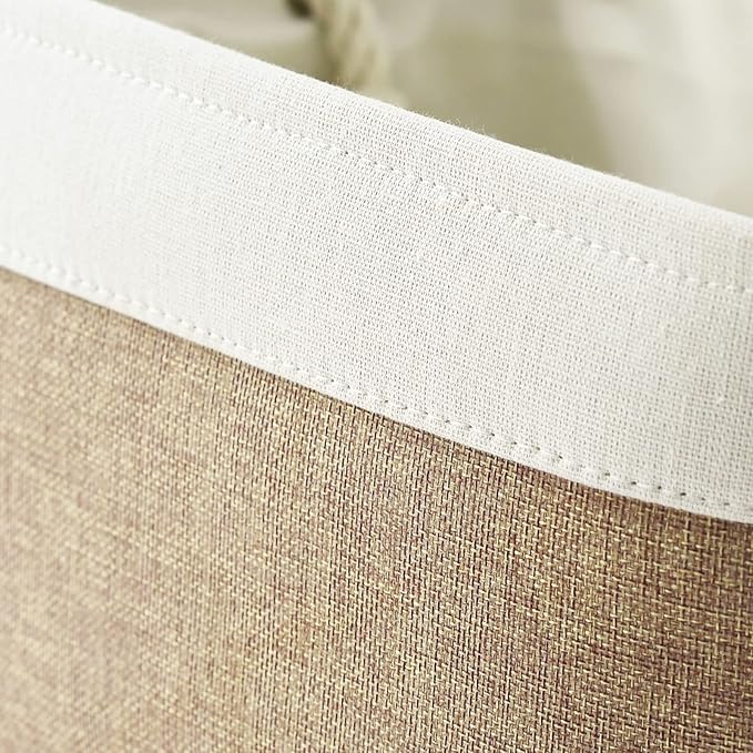 Storage Basket Fabric Sturdy Canvas Storage Bins Organizer with Handles for Clothes and Storage Foldable Storage Boxes Cubes