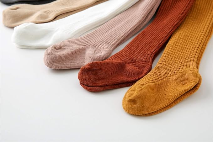 CECORC Baby Girls Tights Toddler Cable Knit Leggings Thick Cotton Infant Stockings Pantyhose 1-10T
