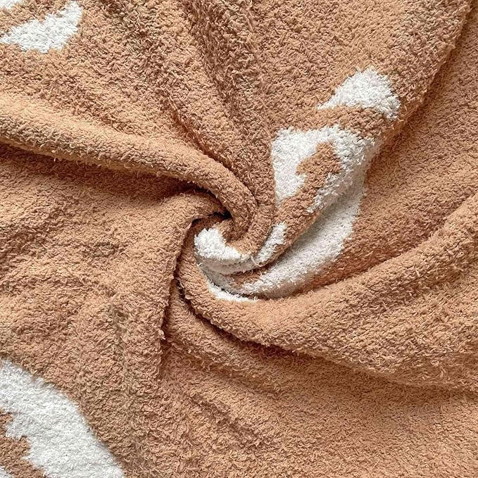 Cozy Football Pattern Blanket Perfect Lightweight Bedding for Adults, Soft, Warm, and Plush Rugby Sports Blanket Great for Bed Sofa (Rugby-Brown, 50"x60")