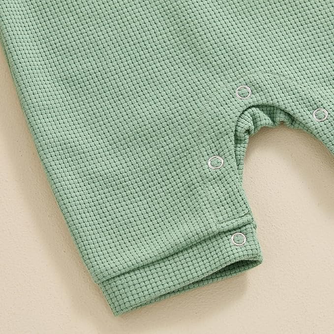 Kuriozud Newborn Infant Unisex Baby Boy Girl Clothes Button Romper Jumpsuit Basic One Piece Outfits