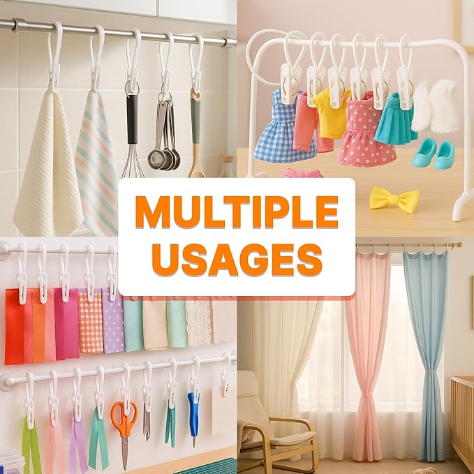 HASHI Baby Clothes & Pants Clips 36 Pack, Non-Slip Hanger Clips with Strong Grip, Space-Saving Organizer for Baby & Toddler Laundry, Closet, Socks, Stroller, Travel & Drying Rack