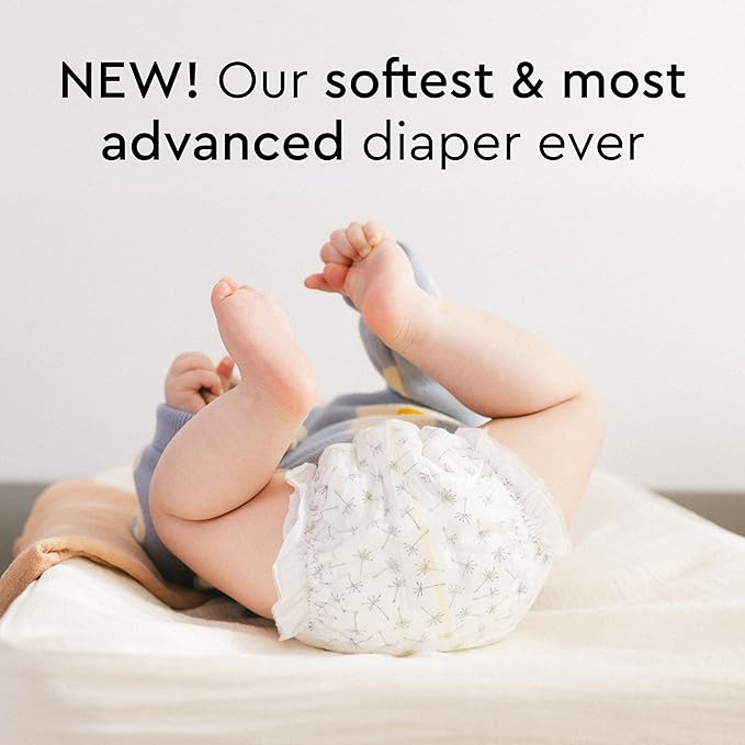 LILLYDOO Baby Diapers - Size 8 (37+ lbs), Monthly Supply (90 Count), Leak Protection, Skin-Friendly, Ultrasoft, Perfume- & Chlorine-Free, Hypoallergenic, Dermatologist Tested, Oeko-TEX®