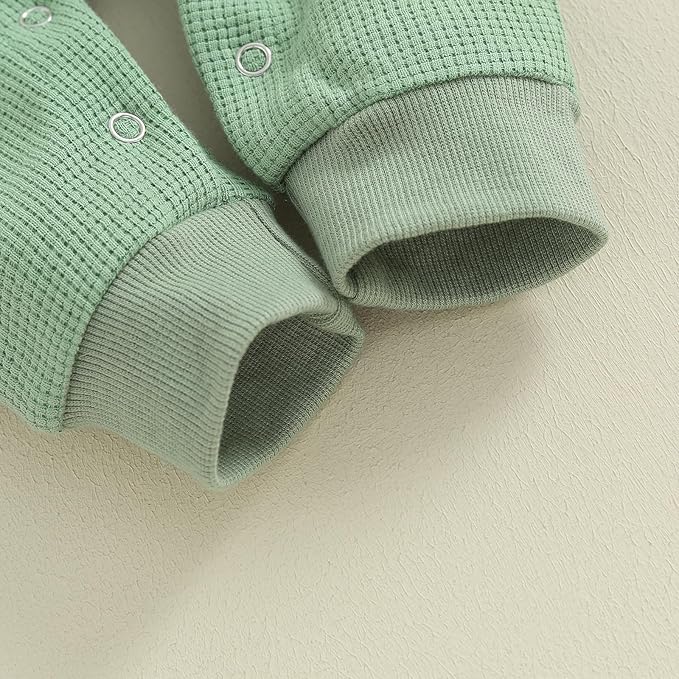 Kuriozud Newborn Infant Unisex Baby Boy Girl Clothes Button Romper Jumpsuit Basic One Piece Outfits