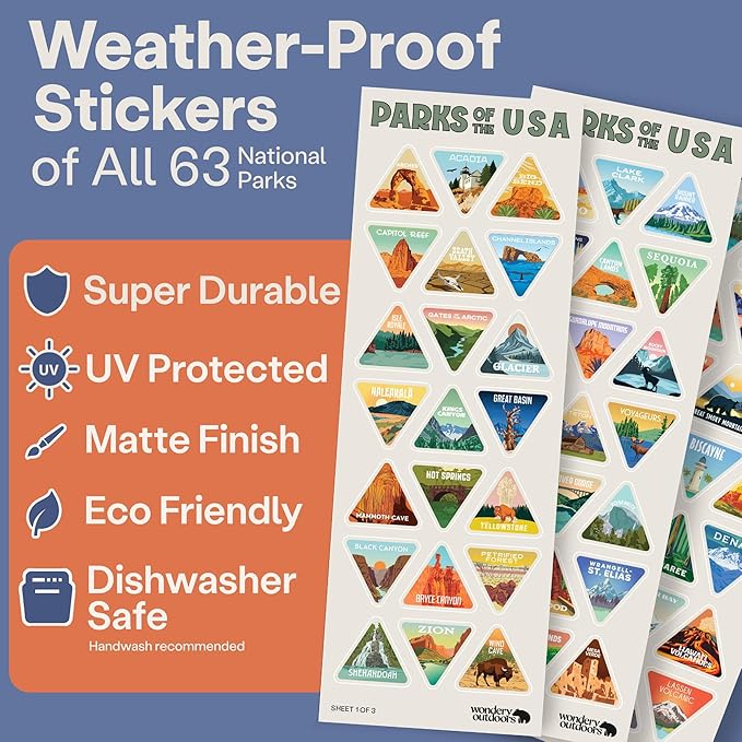 Wondery The Original Parks of the USA® Wide Mouth Adventure Bucket List Bottle (Mauve)