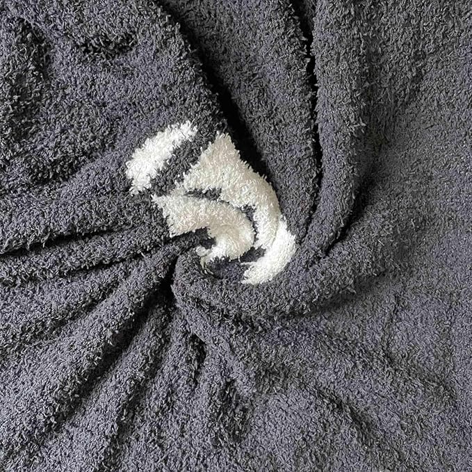 Cozy Football Pattern Blanket Perfect Lightweight Bedding for Adults, Soft, Warm, and Plush Rugby Sports Blanket Great for Bed Sofa (Rugby-Black, 50"x60")