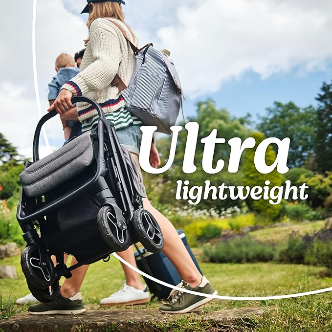 Graco Ready2Jet Travel System – Overhead Friendly Compact Travel Stroller with Automatic Fold and SnugRide Infant Car Seat