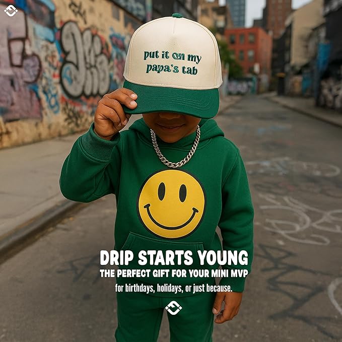 Funky Junque Premium Kids Trucker Hat Vintage Snapback Baseball Cap - Toddler Designs, Infant Sizes