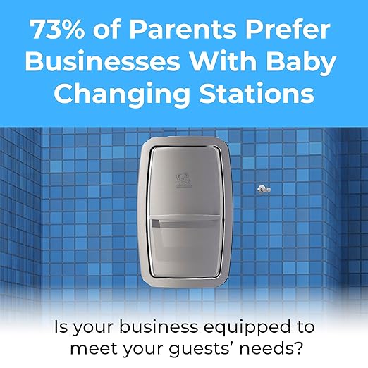 Koala Kare Baby Changing Station Vertical Recessed-Mounted, Model KB311-SSRE (Stainless Steel)