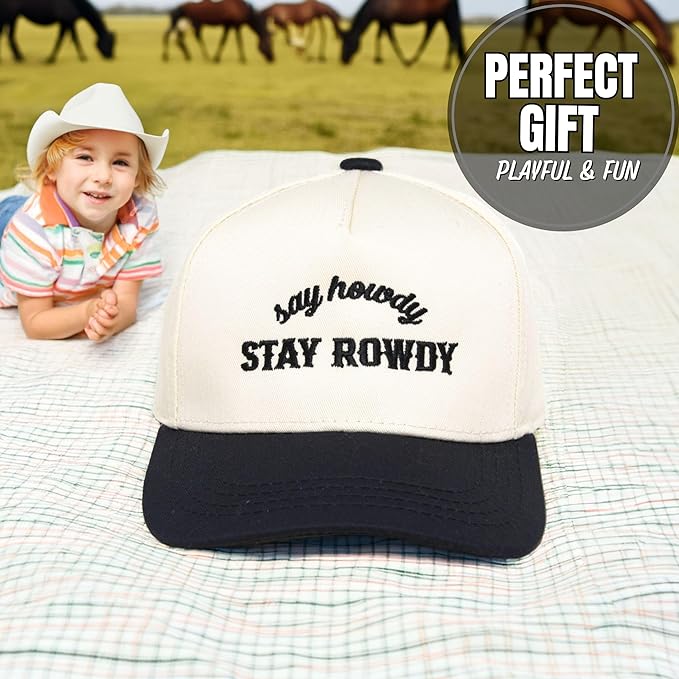Funky Junque Premium Kids Trucker Hat Vintage Snapback Baseball Cap - Toddler Designs, Infant Sizes
