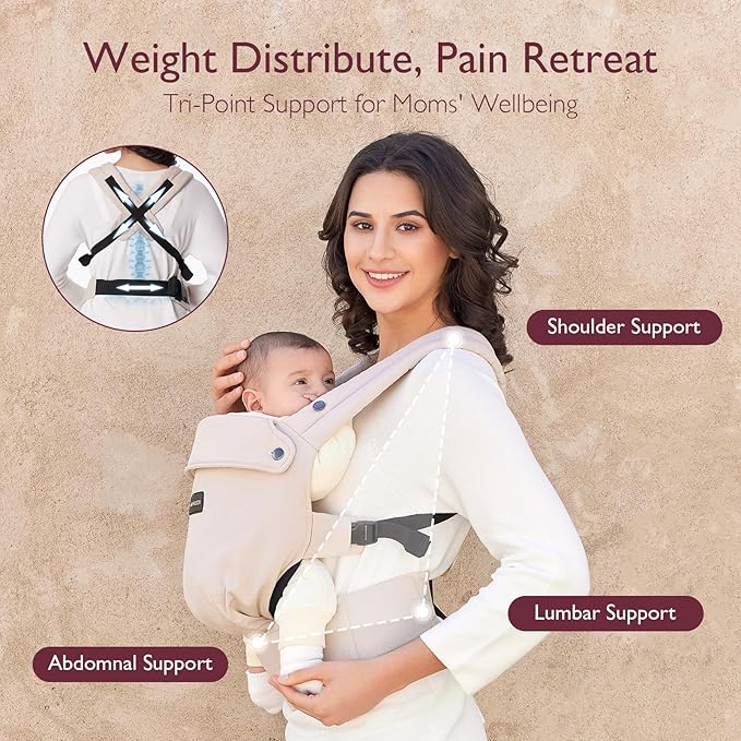 Momcozy Portable Milk Warmer for Travel and Ergonomic, Cozy and Lightweight Baby Carrie