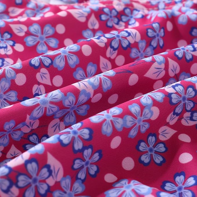 Happy Town One-Piece Infant Toddler Baby Girl Summer Swimsuit Watermelon Leopard Ruffle Swimwear Bikini Bathing Suit