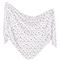 Copper Pearl Large Premium Knit Baby Swaddle Receiving Blanket Minnie Mouse's Bowquet