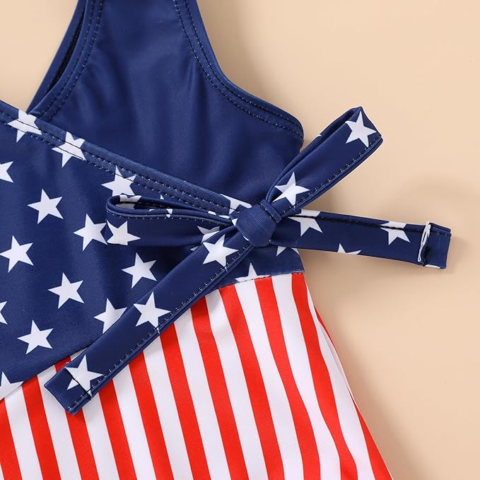 Happy Town Toddler Swimsuit Girl One Piece Bathing Suit Color Block Swimwear Baby Summer Beach Wear