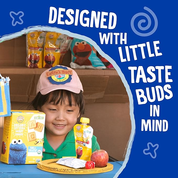 Earth's Best Organic Yogurt Smoothie Pouches, 24+ Months, Fruit Yogurt Smoothie for Toddlers 24 Months and Up, Apple Blueberry, 4.2 Ounce Resealable Pouch (Pack of 12)