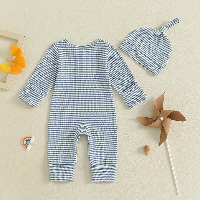 Kuriozud Newborn Infant Unisex Baby Boy Girl Clothes Button Romper Jumpsuit Basic One Piece Outfits