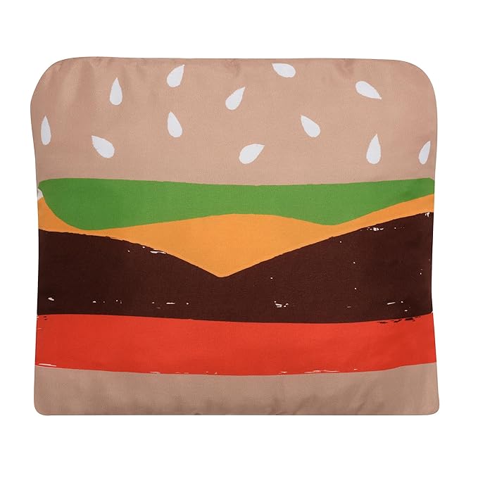 Lambs & Ivy Interactive 2-n-1 Soft Toddler Hamburger/Barbeque Pillow Play Set