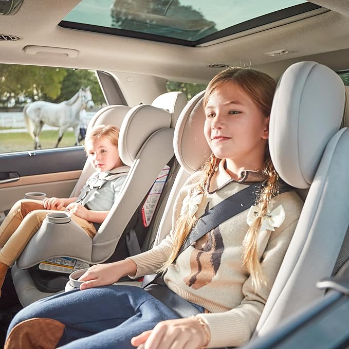 Maxi-COSI Pria All-in-One Convertible Car Seat, Infant to Toddler Car Seat, Easy-Install Harness, Machine-Washable Cover, 5-100 lbs, Sea Shadow