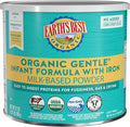 Earth's Best Organic Baby Formula, Gentle Infant Formula for 0-12 Months, Milk-Based Powder with Iron, Omega-3 DHA & Omega-6 ARA, 21 Ounce Container