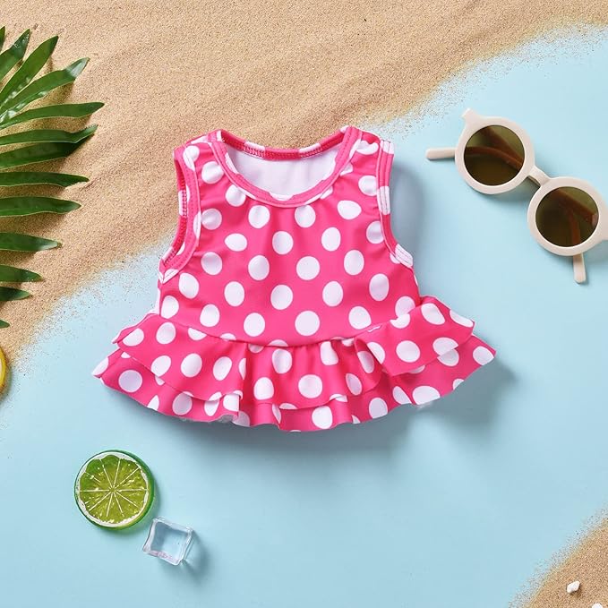 Aalizzwell Toddler Baby Girl Bathing Suit Two Piece Swimsuit Bikini Beach Wear