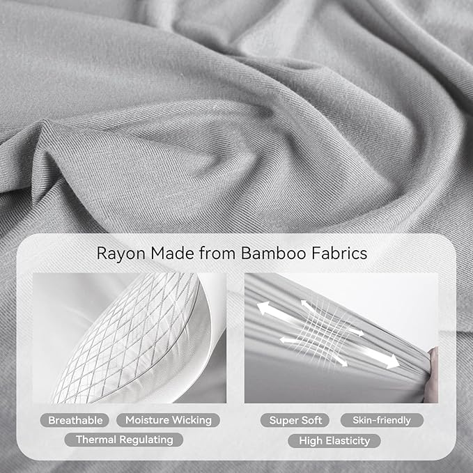 Rayon Made From Bamboo Sleep Sack 12-24 Months 0.5 Tog Ultra Soft Summer Toddler Sleep Sack 1t-2t with Feet 2-Way Zipper Lightweight Sleeping Bag Baby Wearable Blanket (2 Pack)-Pink & Gray
