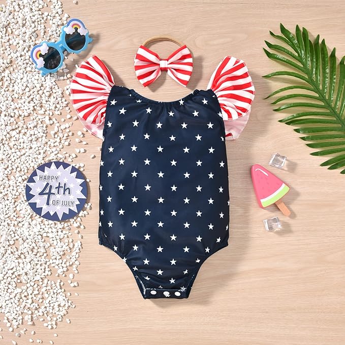 Toddler Girl Baby Ruffles Mermaid Fish Scale Swimsuit One Piece Swimwear Bathing Sunsuit